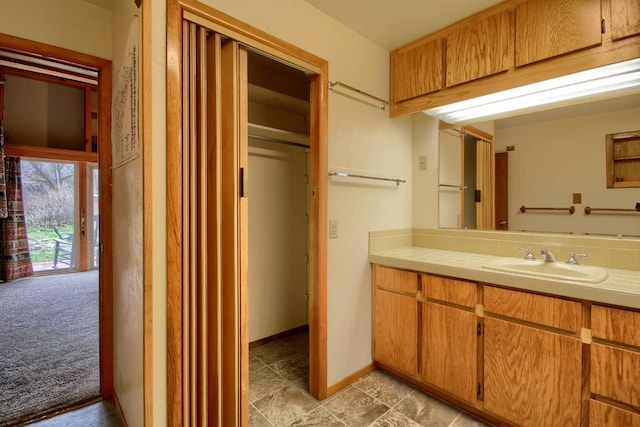 bathroom featuring vanity