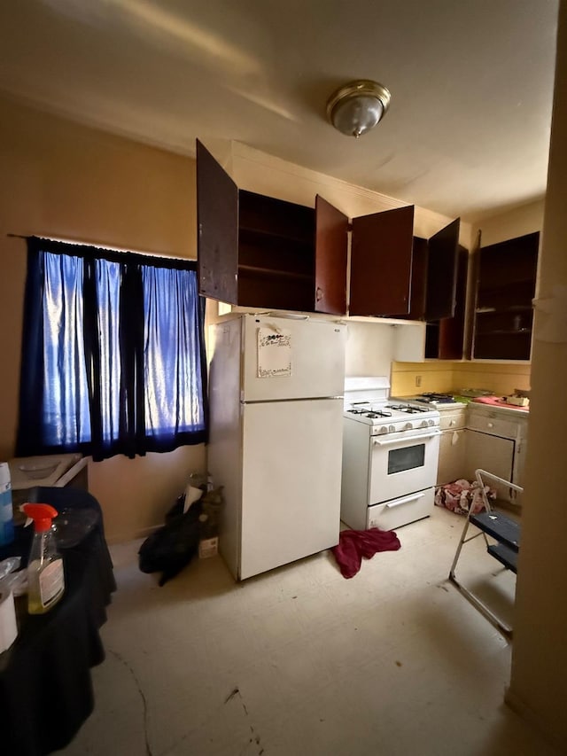 kitchen featuring white appliances