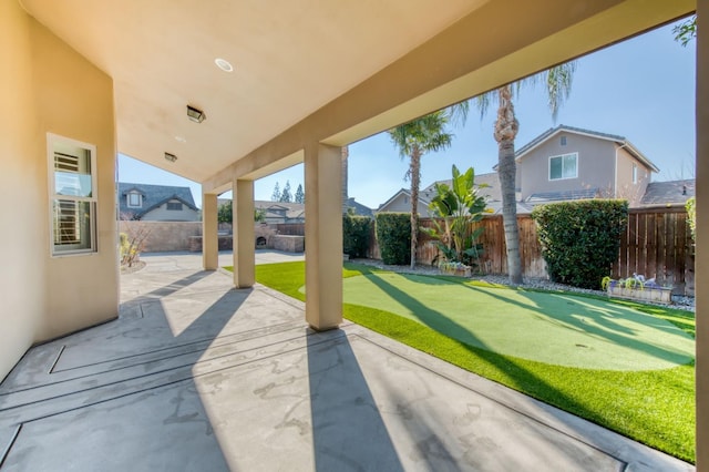 view of patio / terrace with a fenced backyard