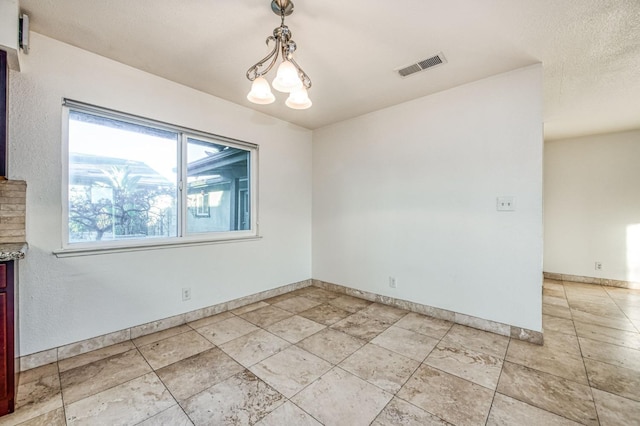 view of unfurnished dining area