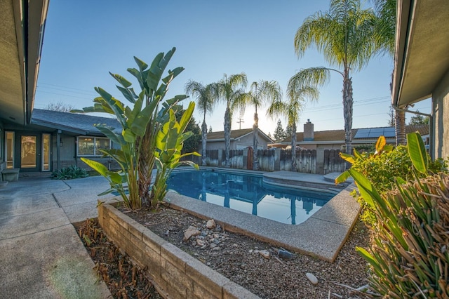 view of pool with a patio area