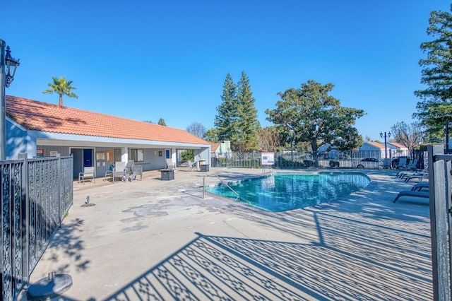 view of pool with a patio