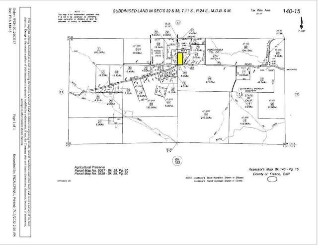 1 Watts Valley Rd, Tollhouse CA, 93667 land for sale