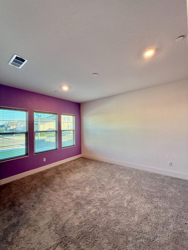 view of carpeted empty room