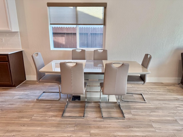 view of dining area