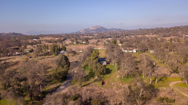 bird's eye view featuring a mountain view