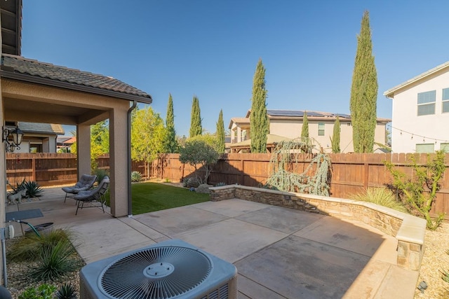 view of patio / terrace featuring central AC unit