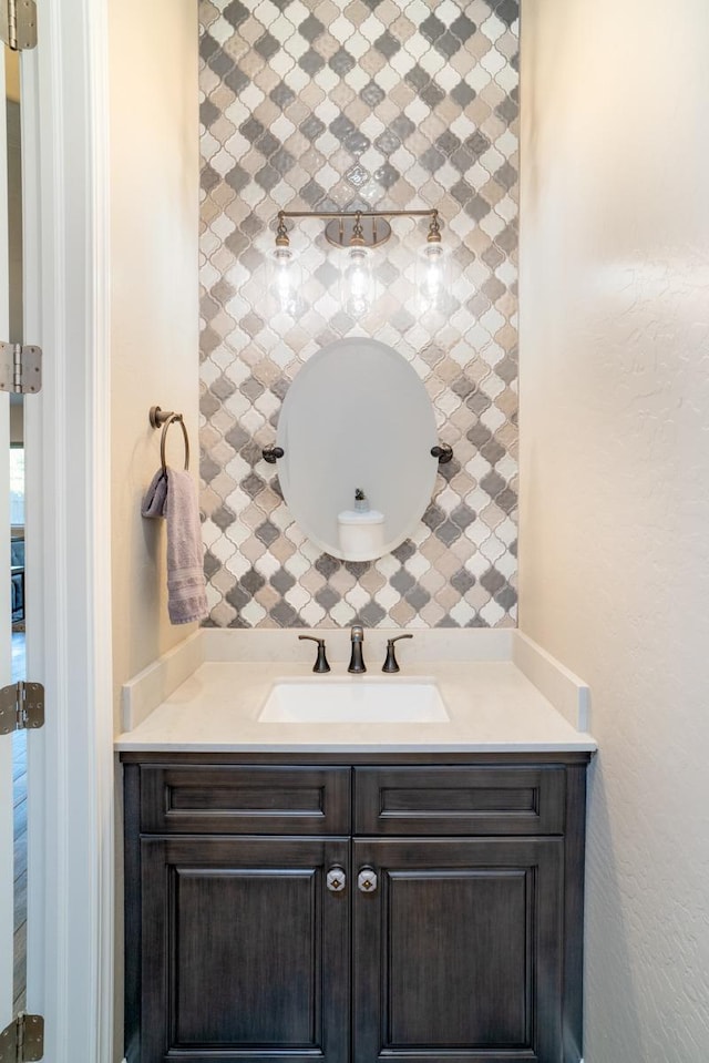 bathroom featuring vanity