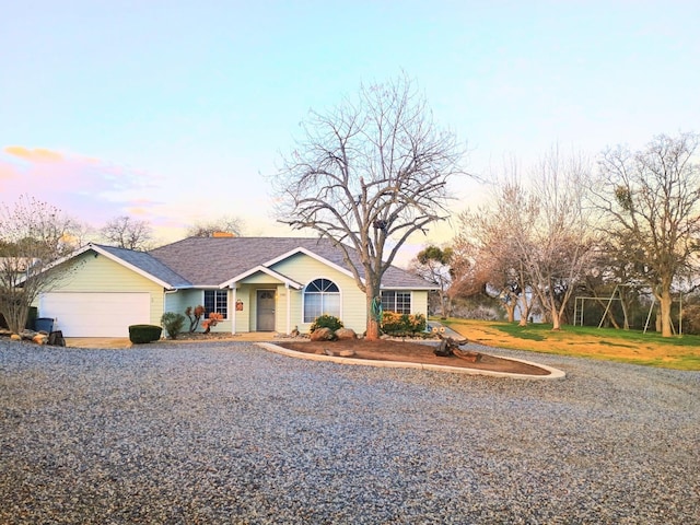 ranch-style house with a garage