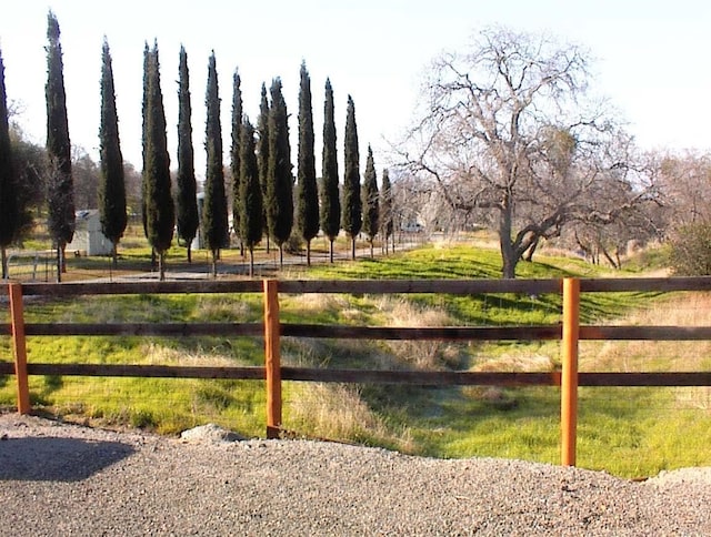 view of gate featuring a rural view