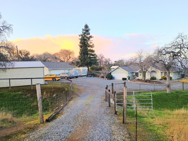 view of road