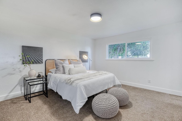 bedroom with carpet