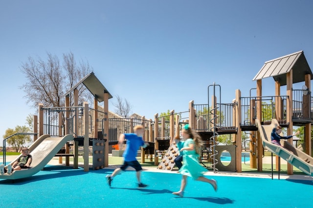 view of jungle gym