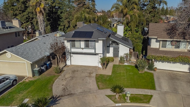 birds eye view of property