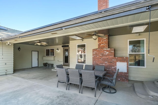 2519 24th Ave, Kingsburg, CA 93631 - view of patio / terrace featuring a ceiling fan and outdoor dining area