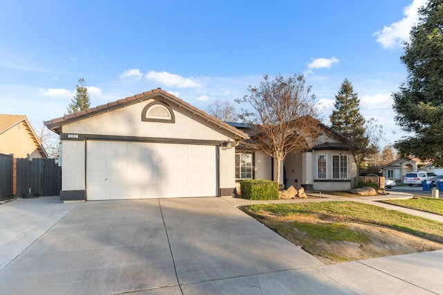 ranch-style house with a garage