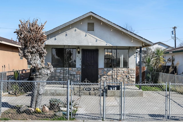 view of bungalow-style house