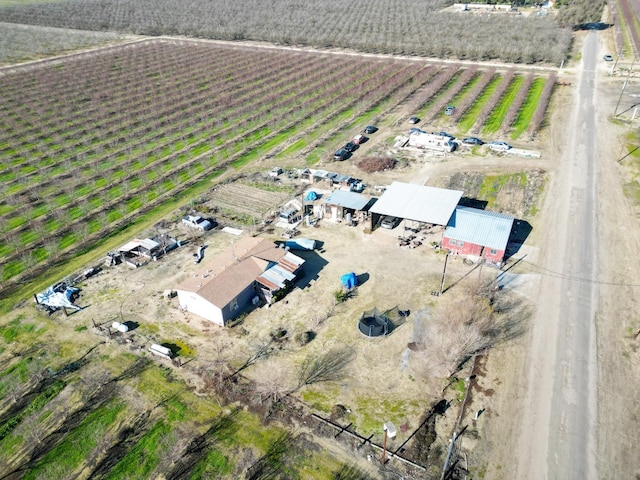 drone / aerial view featuring a rural view