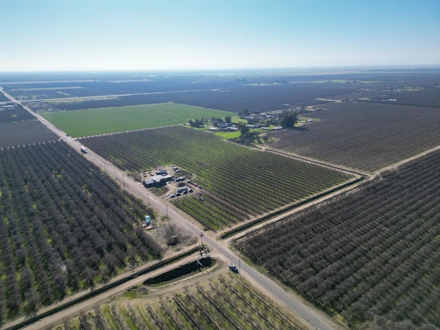 drone / aerial view with a rural view