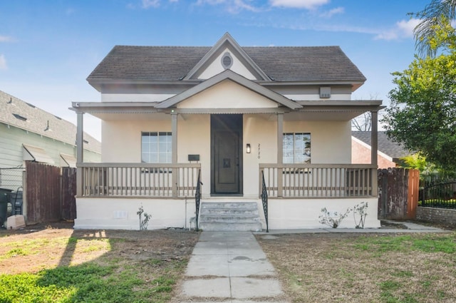 bungalow-style home featuring a porch