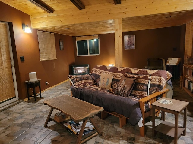 cinema with wooden ceiling