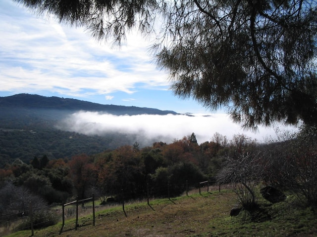 property view of mountains with a rural view