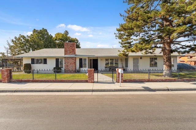 view of ranch-style house