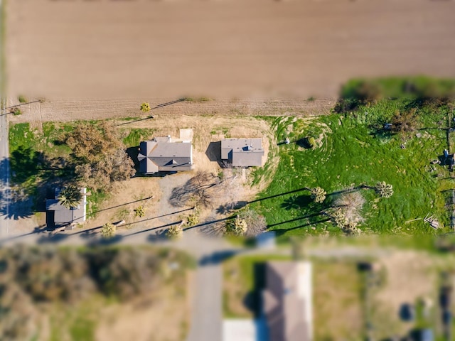 aerial view with a rural view