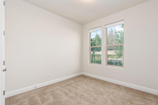 view of carpeted empty room