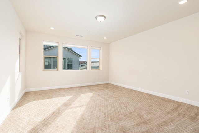 view of carpeted empty room