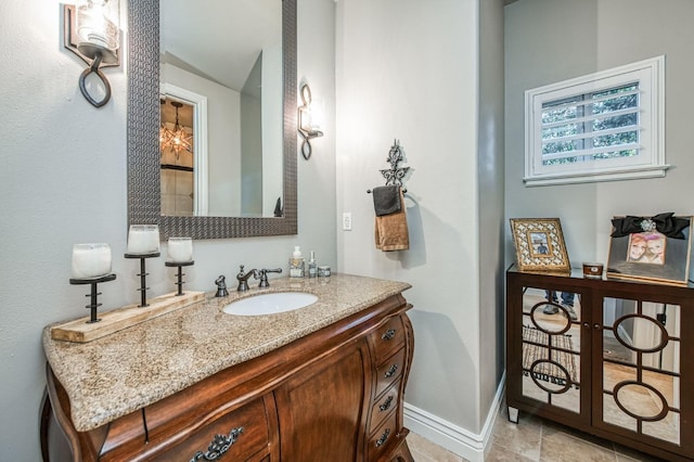 bathroom featuring vanity