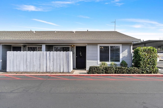 view of front of home