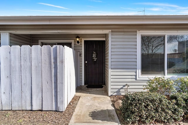 view of entrance to property