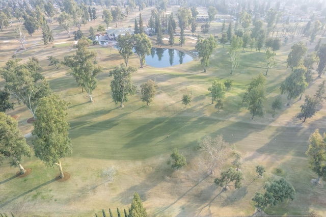 drone / aerial view with a water view and a rural view