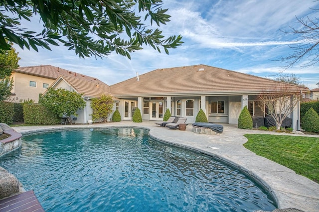 view of pool with a patio