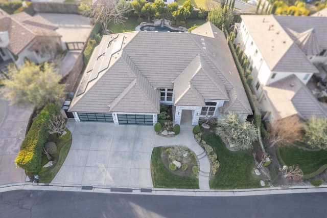 birds eye view of property