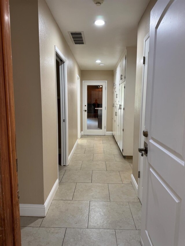 1590 W Escalon, Fresno, CA 93711 - corridor with light tile patterned floors and recessed lighting