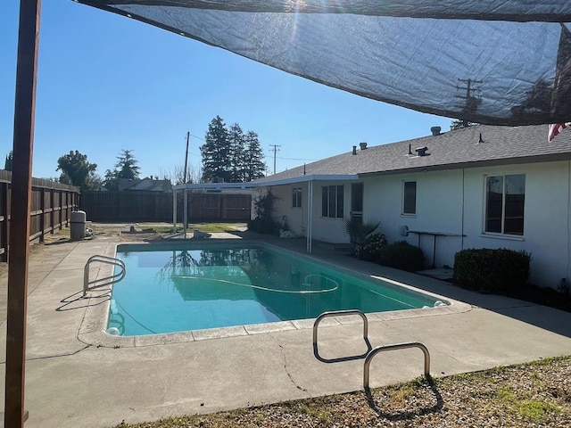 view of pool featuring a pergola and a patio