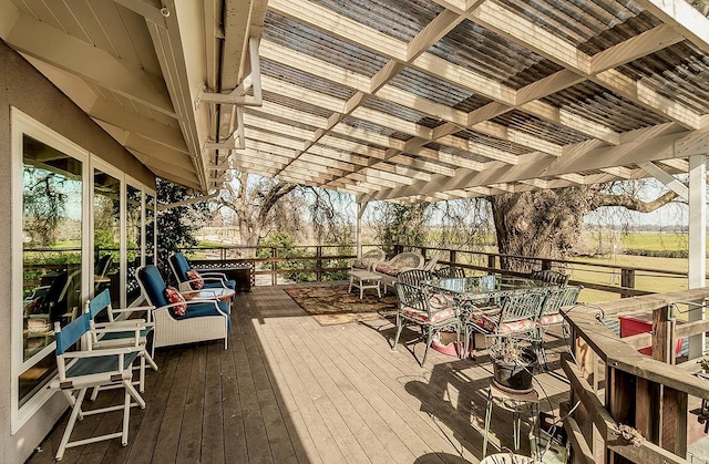 3670 S Newmark Ave, Sanger, CA 93654 - view of wooden terrace