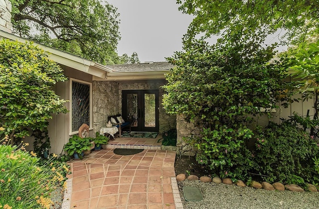 3670 S Newmark Ave, Sanger, CA 93654 - entrance to property featuring french doors and stone siding