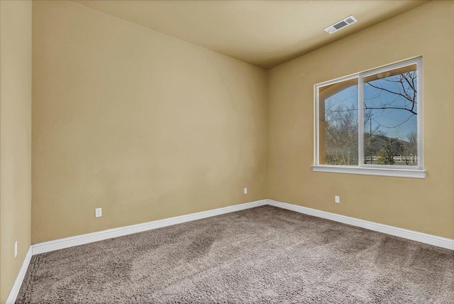 view of carpeted empty room