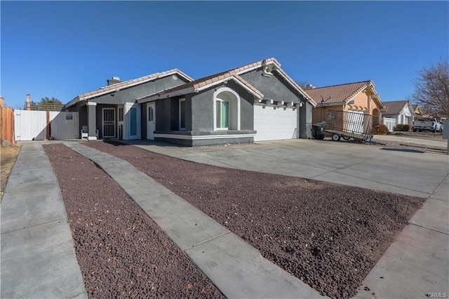 ranch-style house with a garage