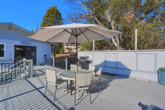 view of patio / terrace featuring area for grilling