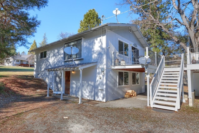 view of back of property