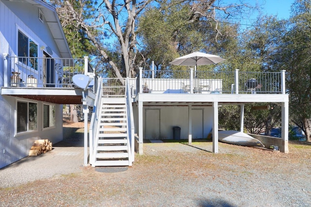 view of patio / terrace featuring a deck