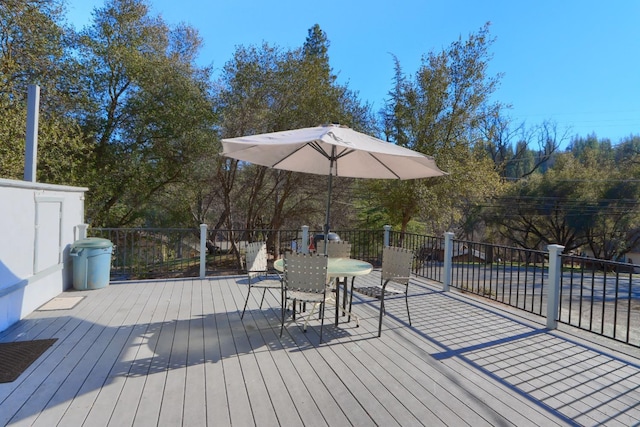 view of wooden terrace