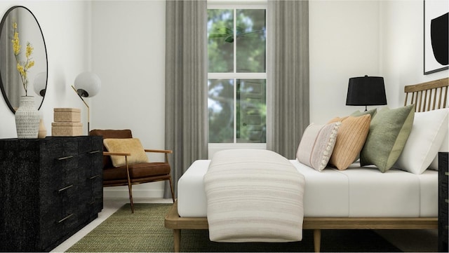 bedroom featuring carpet flooring