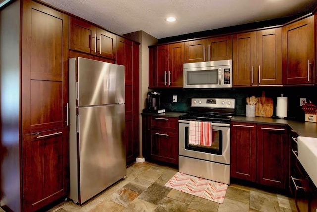 kitchen with stainless steel appliances