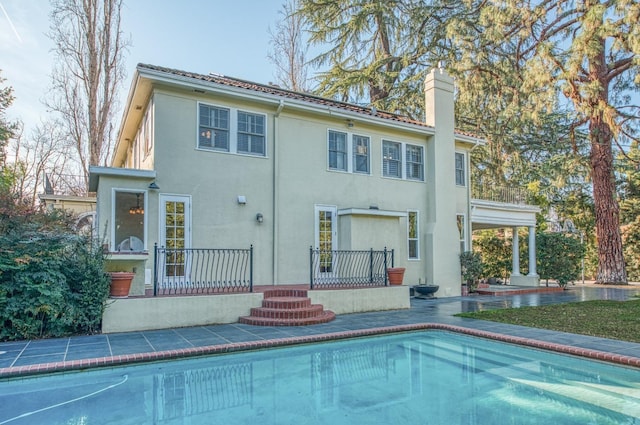 view of rear view of property