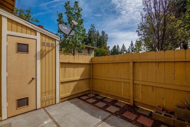 view of patio / terrace with fence